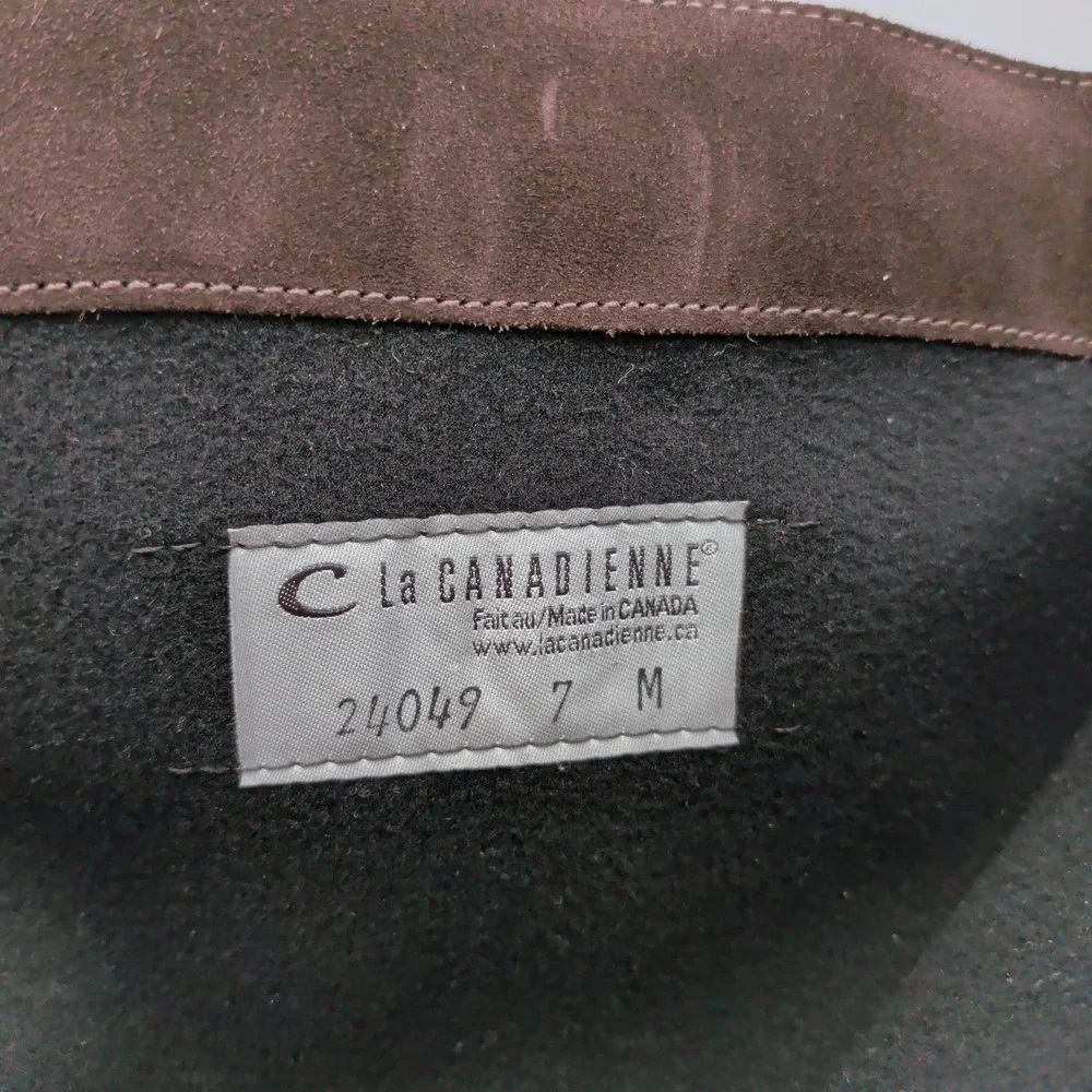 La Canadienne Shane Brown Suede Waterproof Knee High Riding Boots Women 7 M